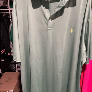 Polo by Ralph Lauren Men's Sage Green Polo Shirt